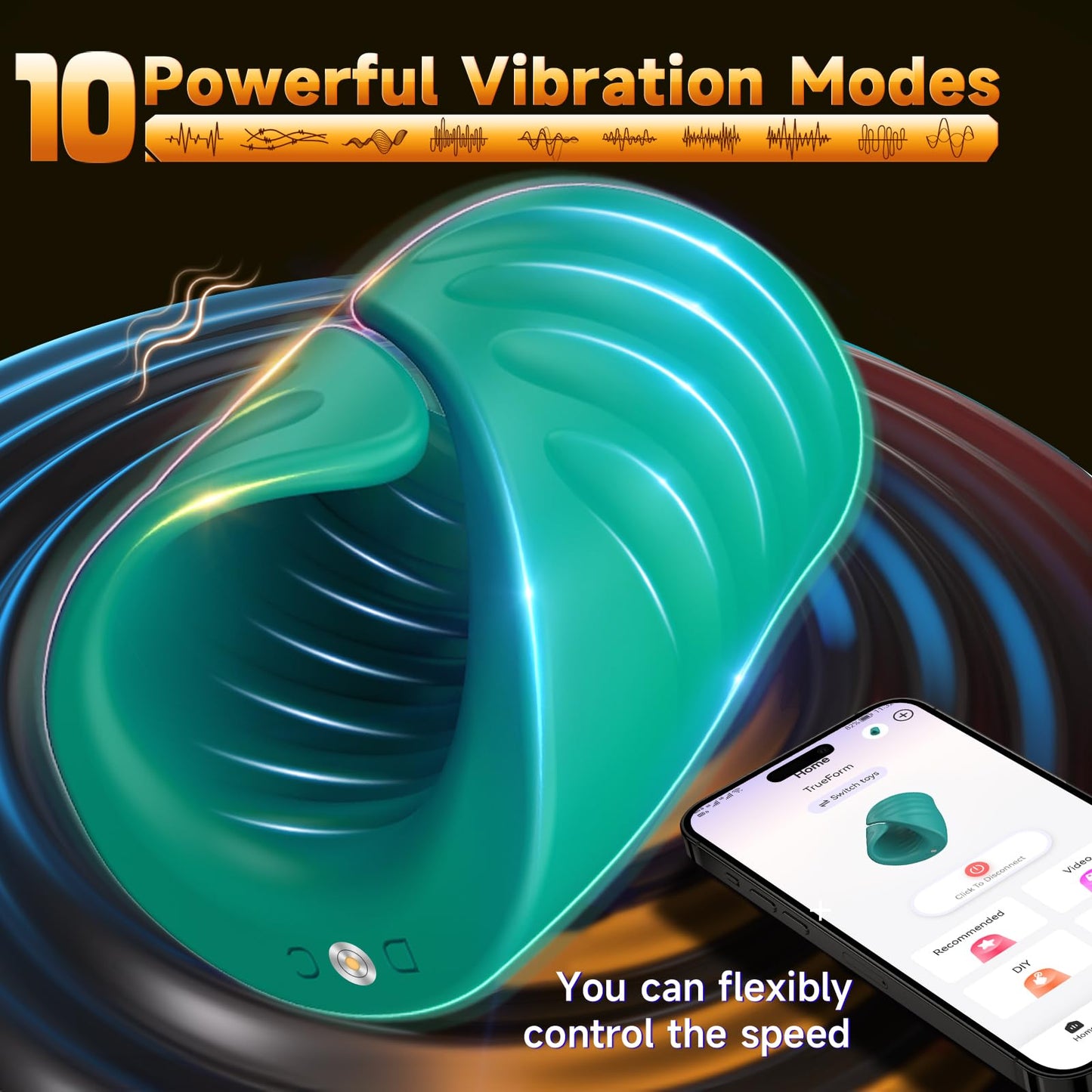 Male Sex Toys for Men - Male Masturbator Penis Training Vibrator with APP Control, Vibrating Sex Toy Strokers Glans Trainer Stimulator, Mens Sex Machine Masturbators Adult Sex Toys & Games