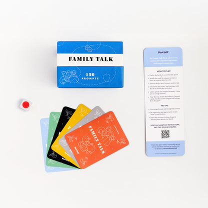 BestSelf Icebreaker Deeper Talk Deck - Conversation Starter Card Pack to Deepen Friendships with 150 Prompts to Create Real Conversations for Friends, Coworkers, Family, Dates