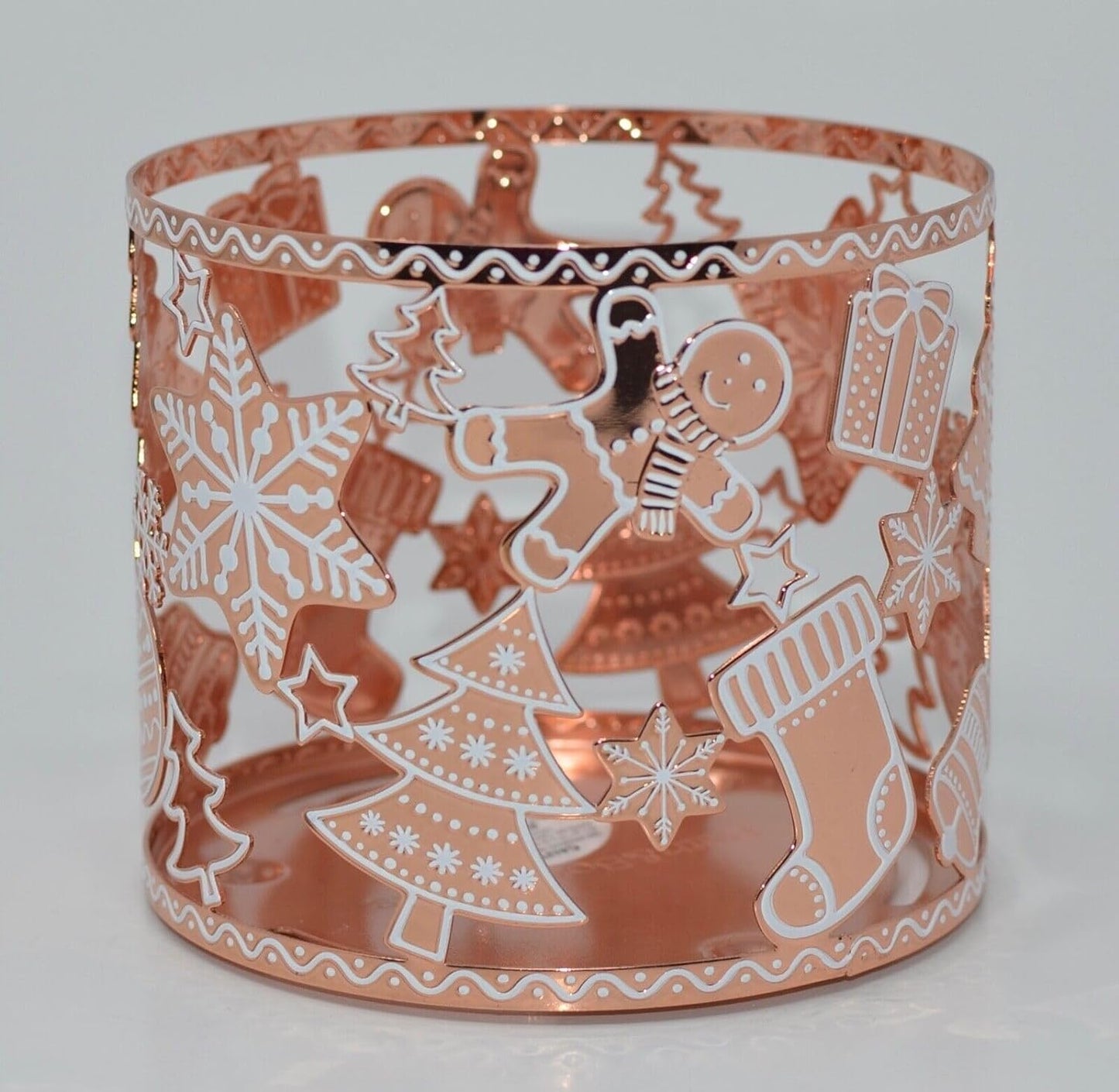 Bath & Body Works 3 Wick Candle Holder Sleeve Gingerbread