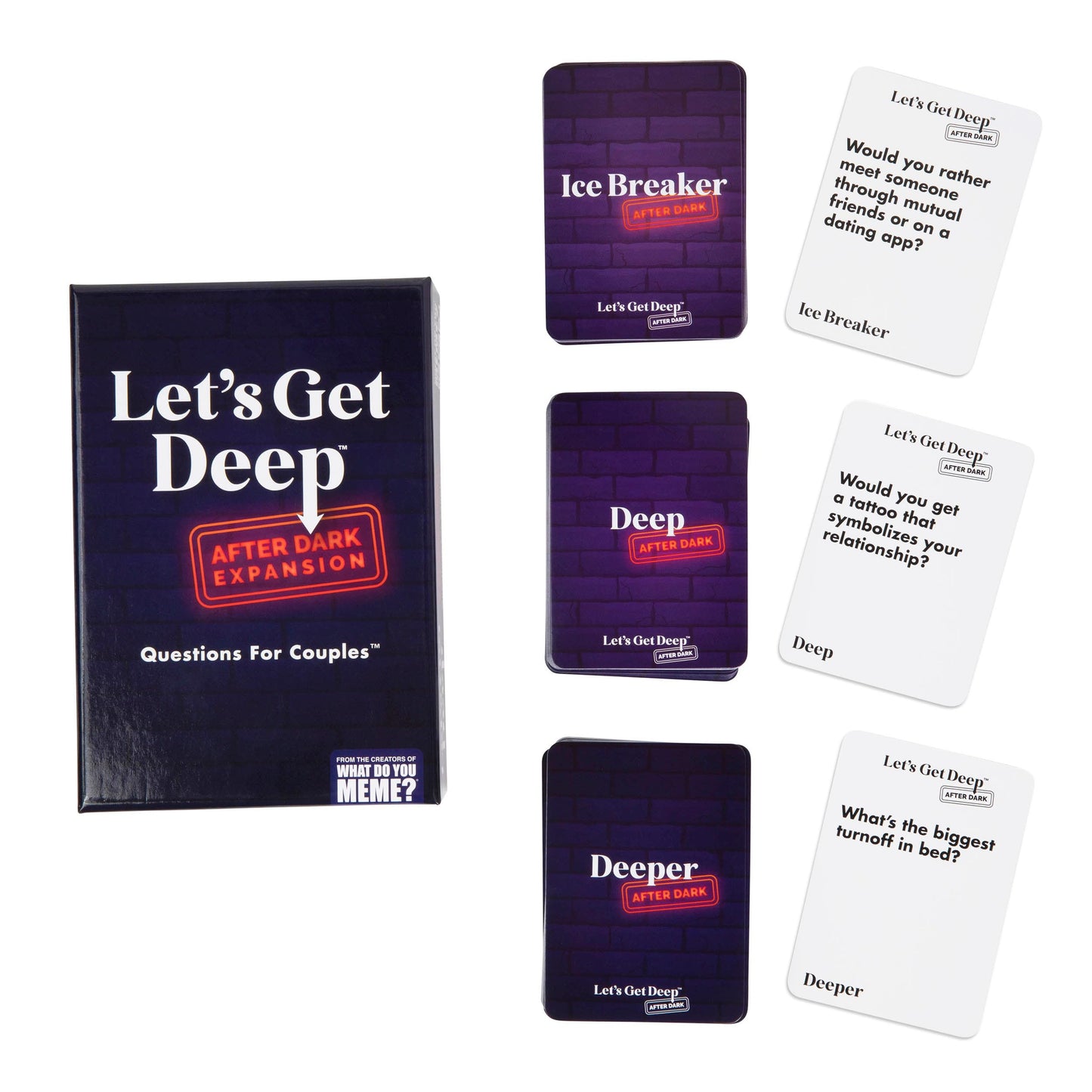 Let's Get Deep by Relatable, A Question Card Game for Couples, Great for Date Night Ideas, Couples Gifts, Wedding Gifts, and Long Distance Relationship Gifts, Includes 300 Cards to Build Up Intimacy