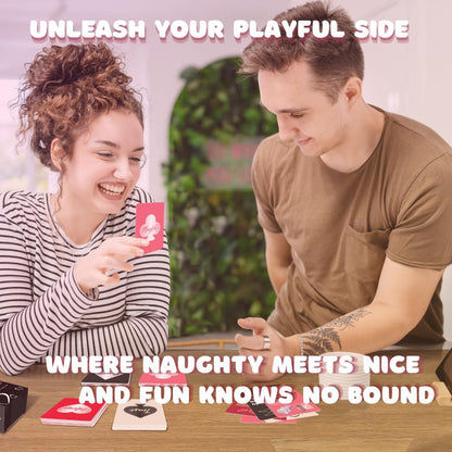 Naughty or Nice - Ultimate Couples Card Game | Fun Date Night Experience with Flirty Prompts & Romantic Challenges for Couples & Anniversary