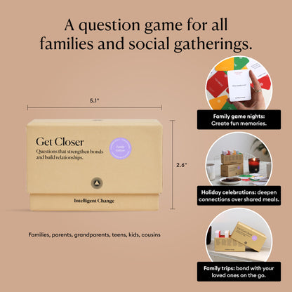 Intelligent Change Get Closer Conversation Cards for Couples, Intimacy Deck Card Game, Fun Date Night Ideas, 100 Icebreaker Couple Questions to Strengthen Bonds and Relationships