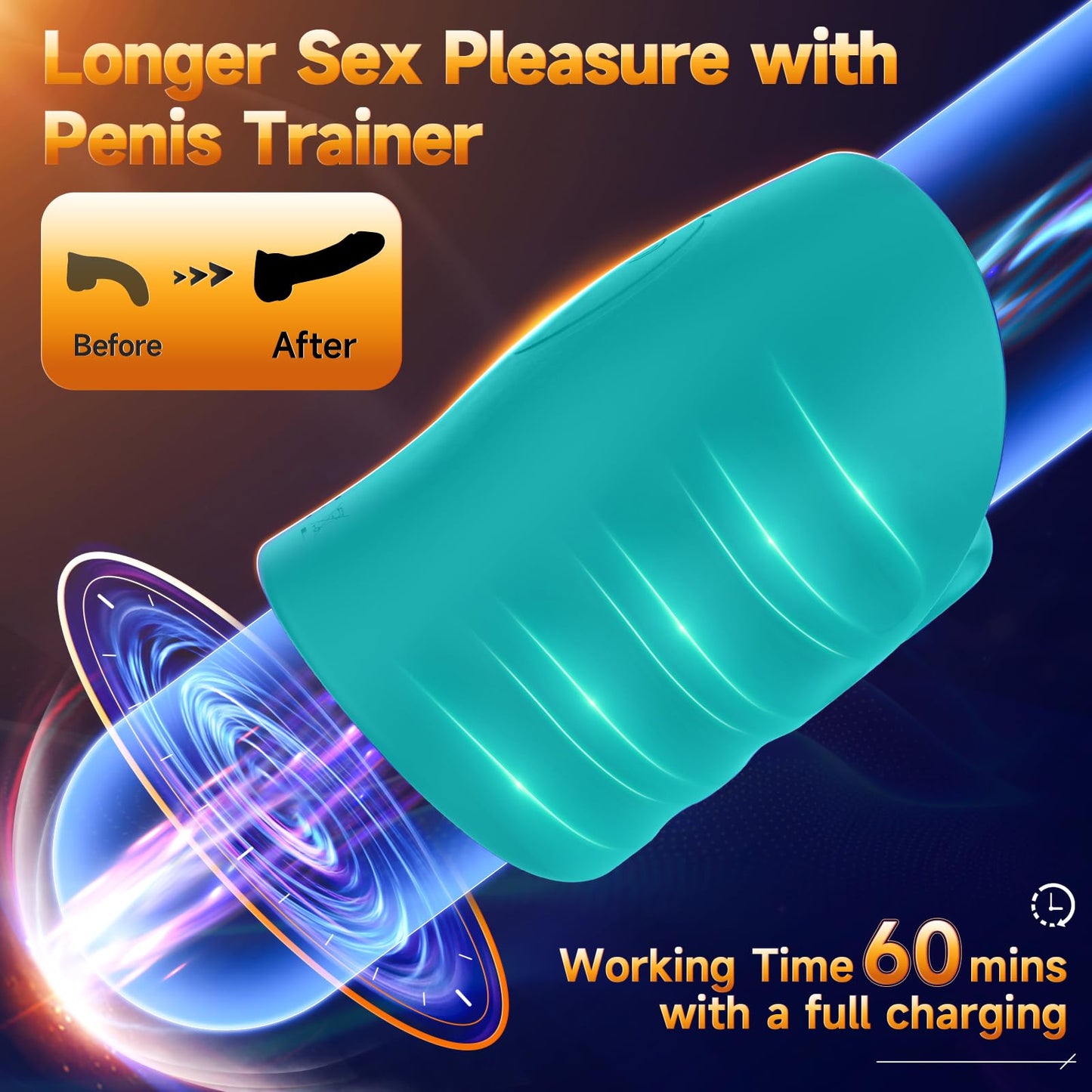 Male Sex Toys for Men - Male Masturbator Penis Training Vibrator with APP Control, Vibrating Sex Toy Strokers Glans Trainer Stimulator, Mens Sex Machine Masturbators Adult Sex Toys & Games