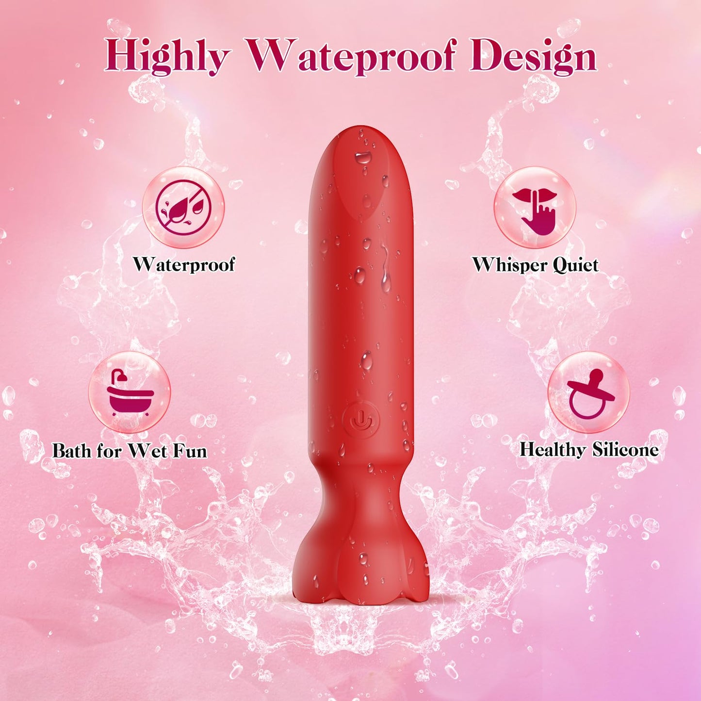 Mini Bullet Vibrator Adult Toys - Vibrators App Controlled Female Sex Toys with 9 Vibration Modes, Lipstick G Spot Dildo Clitoral Vibrator, Long Distance Discreet Vibrator for Women & Couples (Black)