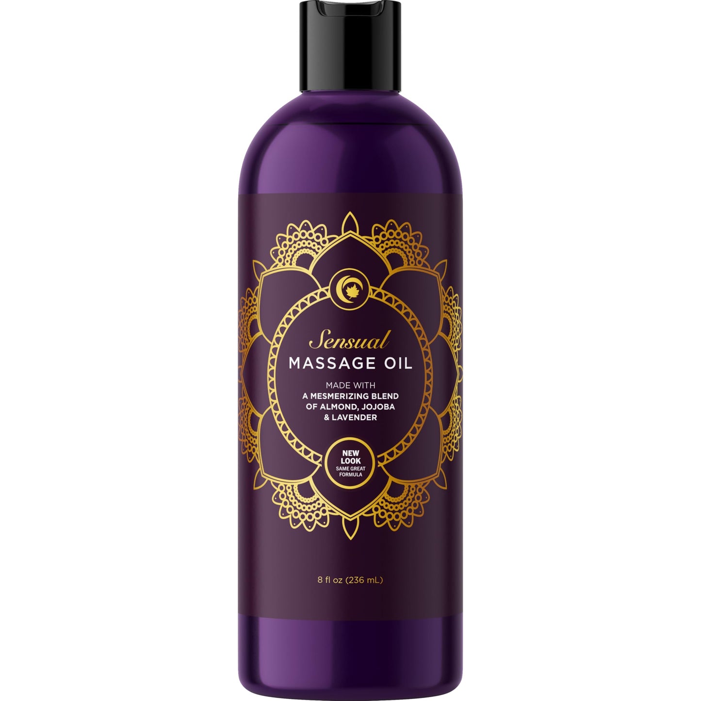 Aromatherapy Sensual Massage Oil for Couples - Relaxing Full Body Massage Oil for Date Night with Sweet Almond Oil - Vegan Lavender Massage Oil for Massage Therapy Smooth Gliding Formula 8 Fl Oz