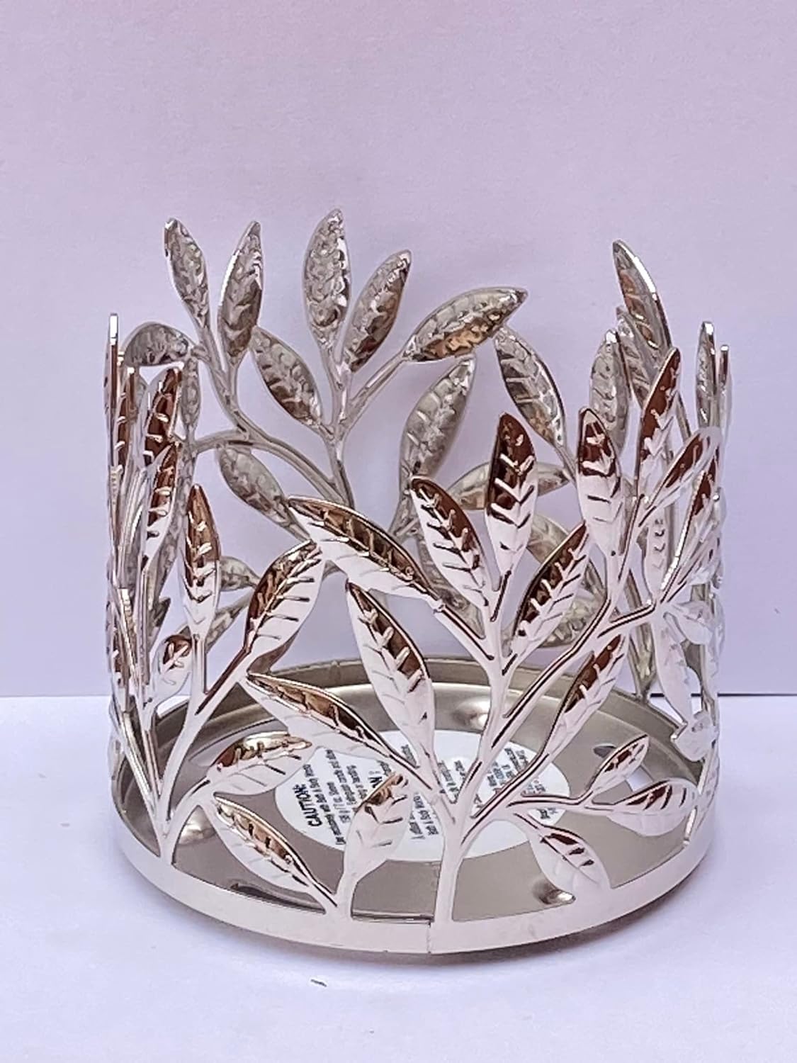 Bath Body Works Single Wick Candle Holder Sleeve Silver Branches