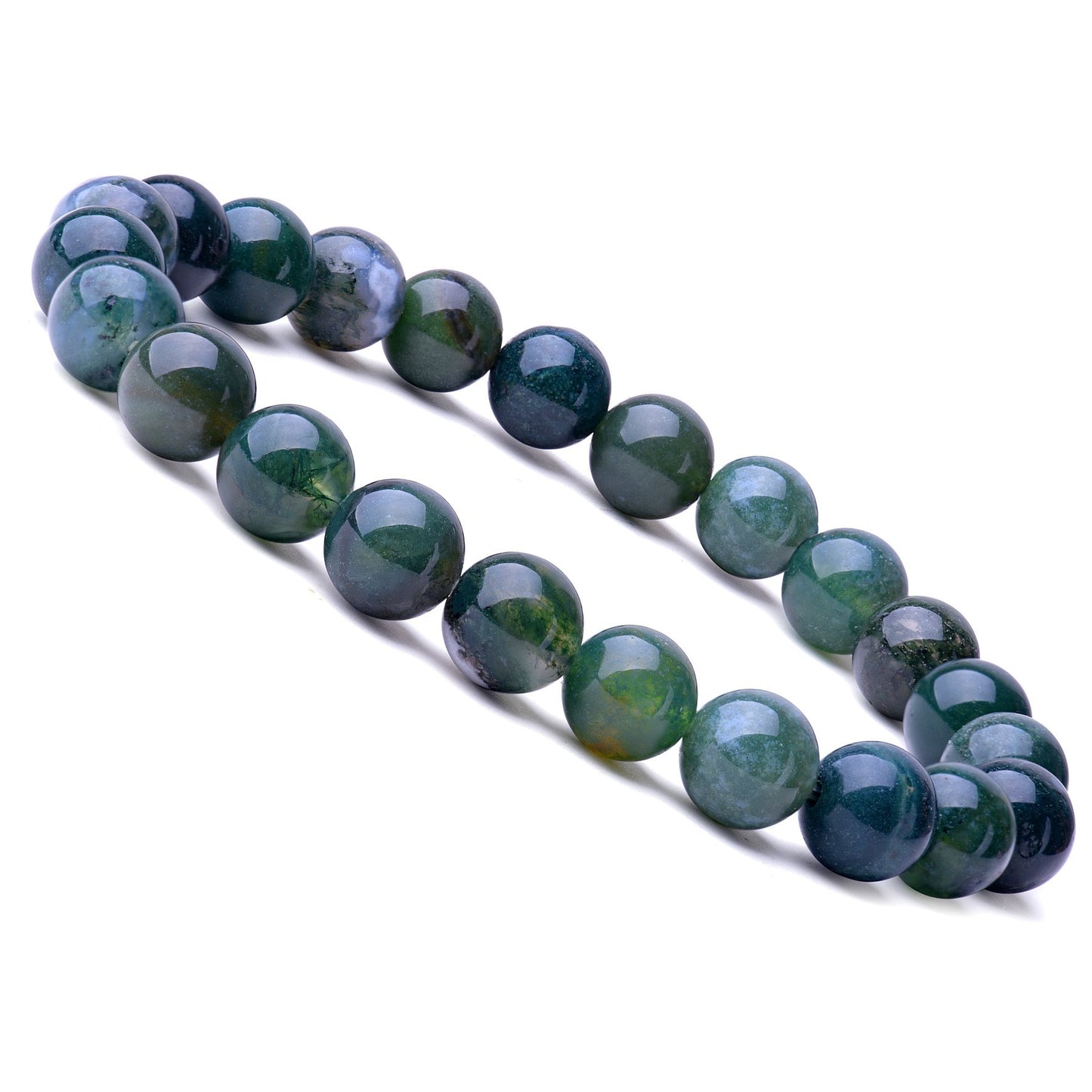 Natural 8mm Gorgeous Semi-Precious Gemstones Healing Crystal Stretch Beaded Bracelet Unisex