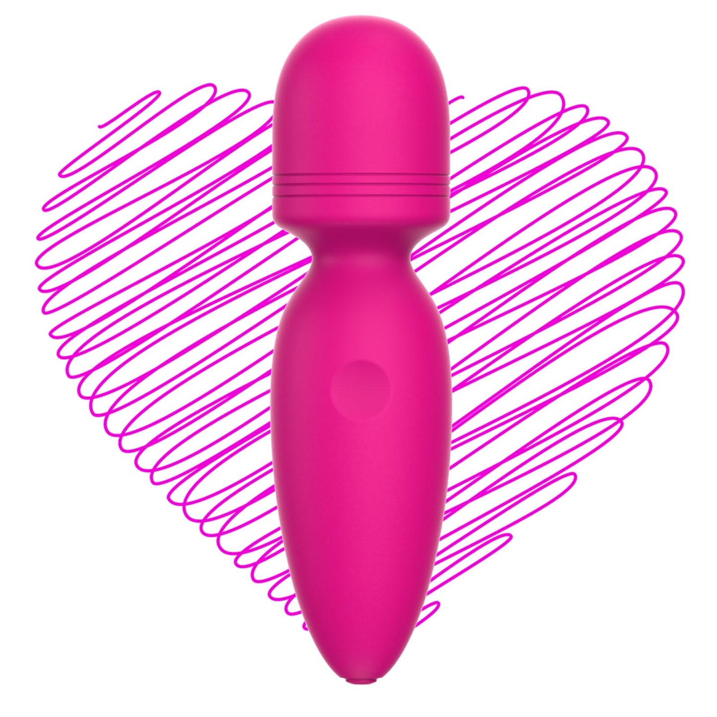 Mini Massager,Small Cordless Handheld Massager with 10 Quiet Vibration Modes, Personal Handheld Rechargeable Massager for Neck Shoulder Back Body [4.35 * 1.18 inches]