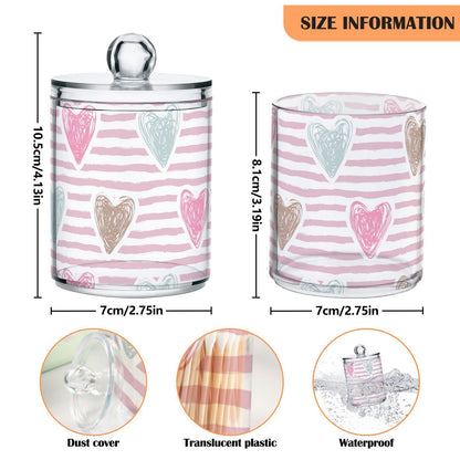 Halloween Skull 2PC Airtight Transparent Plastic Storage Jar, Food Storage Container Glass, Can Store Candy, Salt, Coffee Beans, With lid, Easy To Use