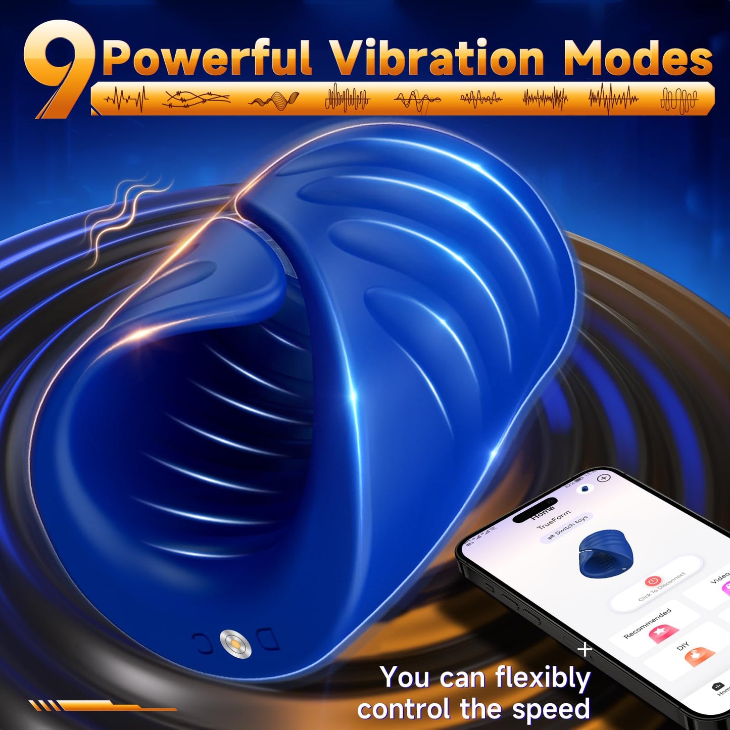 Male Sex Toys for Men - Male Masturbator Penis Training Vibrator with APP Control, Vibrating Sex Toy Strokers Glans Trainer Stimulator, Mens Sex Machine Masturbators Adult Sex Toys & Games