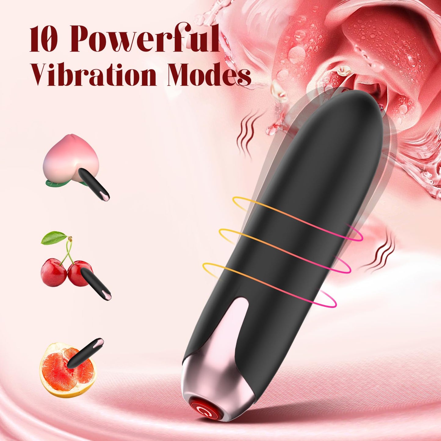 Strap-on Realistic Vibrating Dildo Wearable Harness with Bullet Vibrator, Detachable Silicone G Spot Stimulator, Vagina Massager Female Masturbator Sex Toys for Women Lesbian Couple (Flesh)