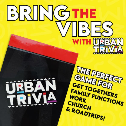 Urban Trivia Game 2nd Edition - Black Card Game for The Culture! Fun Trivia on Black TV, Movies, Music, Sports, & Growing Up Black! Great Trivia for Adult Game Nights and Family Gatherings