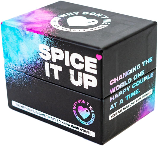 Why Don't We - Spice IT UP - Spicy Couples Games for Adults with 150 Cards with Conversations, Spicy Dares & More - Best Date Night Games for Couples - Romantic Adult Couple Games