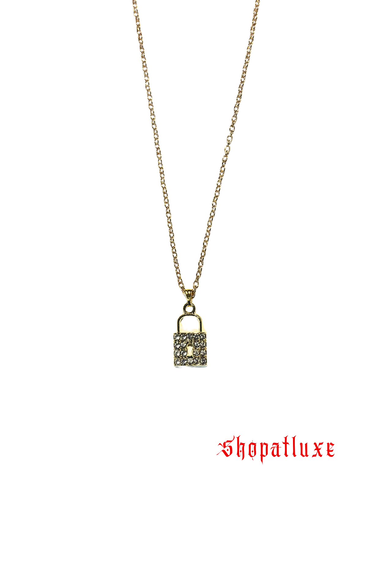 Locked In Charm Necklace with Lock And Key