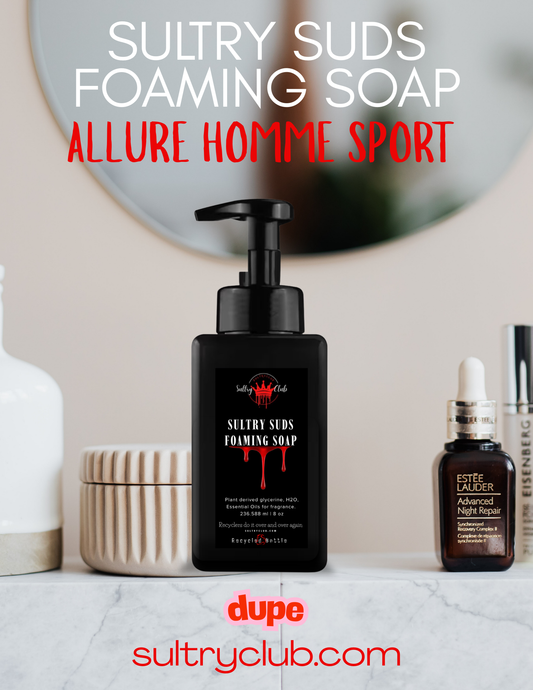 Sultry Suds™ Vegan Foaming Soap (Allure Homme Sport type)