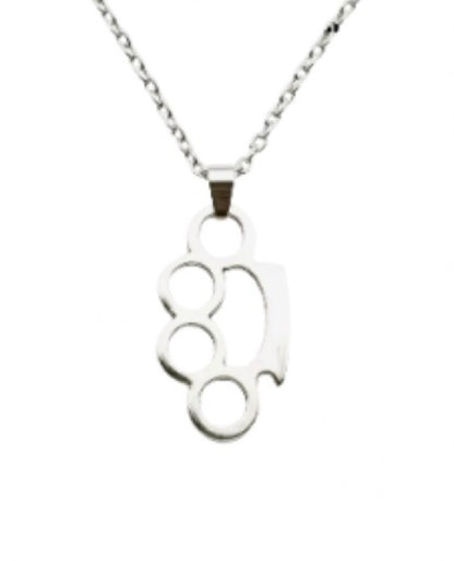 Brass Knuckle Duster Necklace