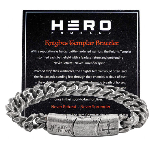 iHeartDogs Hero Company Link Bracelet for Men Helps Pair Military Veterans with a Companion Dog