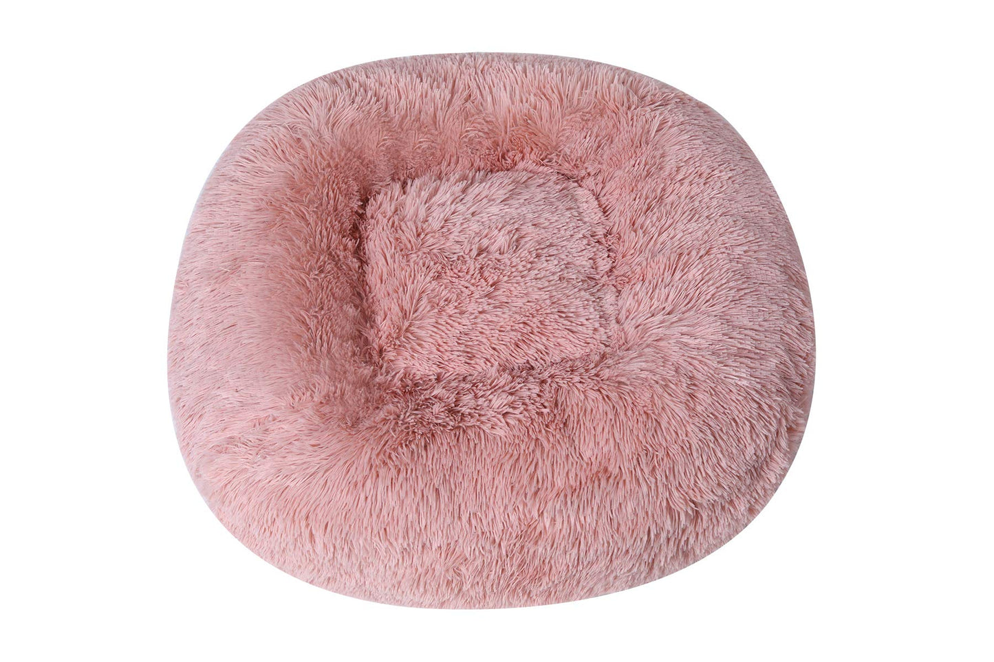 Dog Bed Calming Cat and Dog Beds, 20 inches Beige Cat Bed, Black/Pink/Beige Puppy Bed,Original Calming Donut Cat and Dog Bed in Shag Fur– Machine Washable, Anti Slip Waterproof Bottom