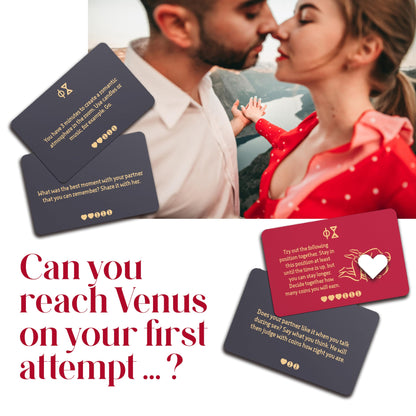 Love Journey to Venus: The Spicy & Romantic Board Game for Adult Couples & Friends, Couple Games for Date Night, Gaming Cards for 2 or more Adults, Love Card for Bedroom (for married couples too)