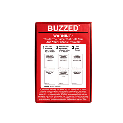 Buzzed Expansion Pack #1 - The Drinking Game That Will Get You & Your Friends Tipsy - Pool Party Games, Summer Party Games