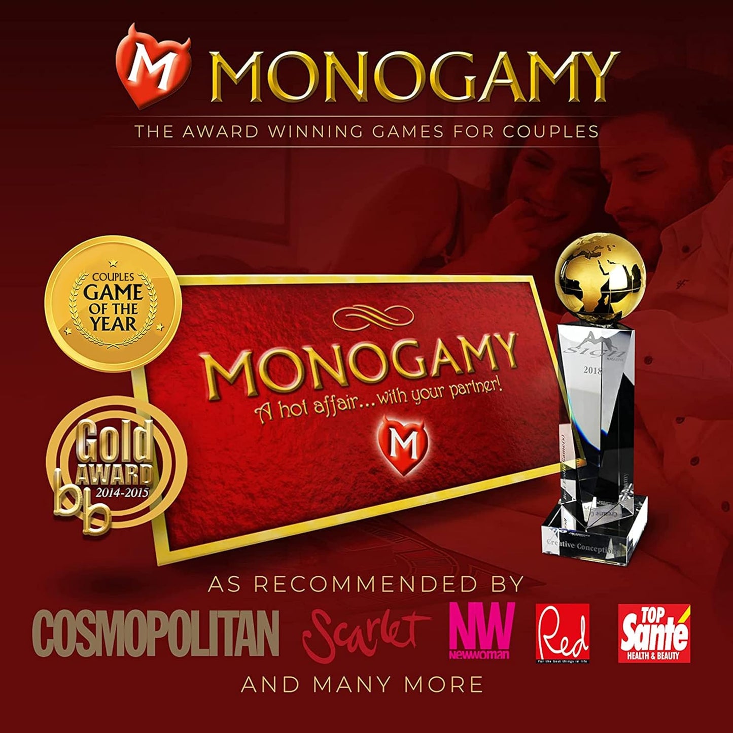 Monogamy Board Game - A Multi-Award Winning Board Game Making Great for Men and Women to Bring You Closer Than Ever