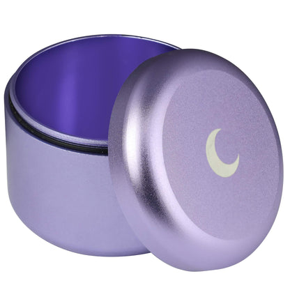 Brando Moon Rose Gold Pocket Storage Case Container Smell Proof and Air Tight - Easy to Carry and Best Way to Preserve Coffee - 2.1 x 1.8”