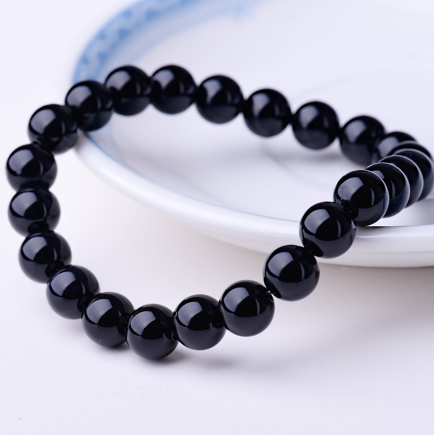 Natural 8mm Gorgeous Semi-Precious Gemstones Healing Crystal Stretch Beaded Bracelet Unisex