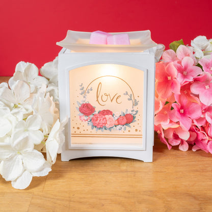 Scentsationals Romance Collection - Scented Wax Warmer - Romantic Wax Cube Melter & Burner - Electric Romance Fragrance Home Air Freshener Gift (Love Bunnies)