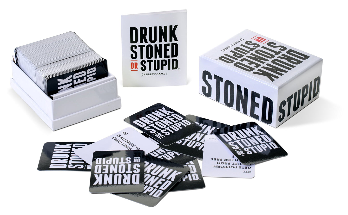 DSS Games Drunk Stoned or Stupid Master Edition | A Party Game for Friends | Party Card Games with 550 Prompt Cards | Fun Card Games for Adults Game Nights, Gatherings, & Parties | Ages 17 Up