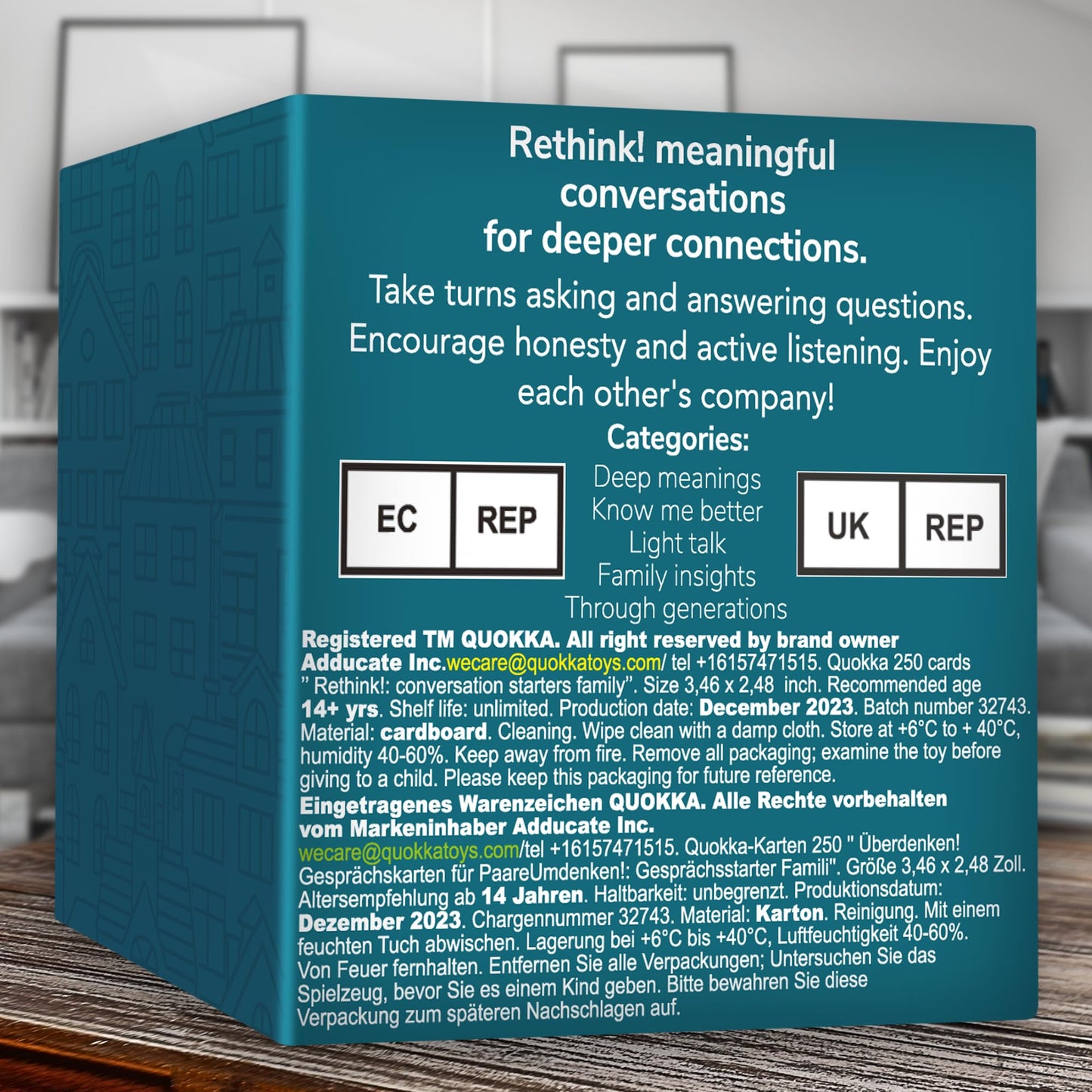 QUOKKA Conversation Cards Game - Christian Couples Edition | Original Version | Religious Gift | Relationship Connection - Great Board Game for Married Husband & Wife
