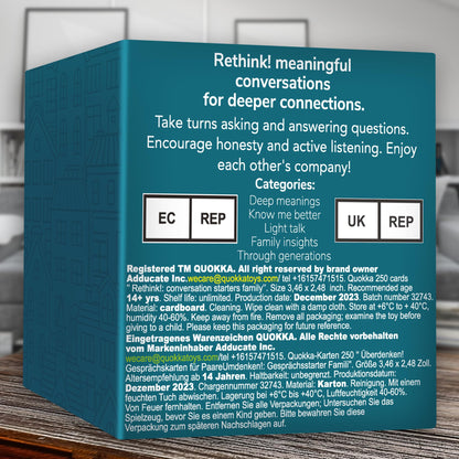 QUOKKA Conversation Cards Game - Christian Couples Edition | Original Version | Religious Gift | Relationship Connection - Great Board Game for Married Husband & Wife