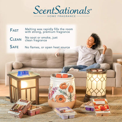 Scentsationals Day of The Dead Collection - Scented Wax Cube Warmer - Wax Fragrance Melter - Skull Wickless Electronic Home Air Freshener Gift (Dia de Los Muertos)