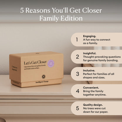 Intelligent Change Get Closer Conversation Cards for Couples, Intimacy Deck Card Game, Fun Date Night Ideas, 100 Icebreaker Couple Questions to Strengthen Bonds and Relationships