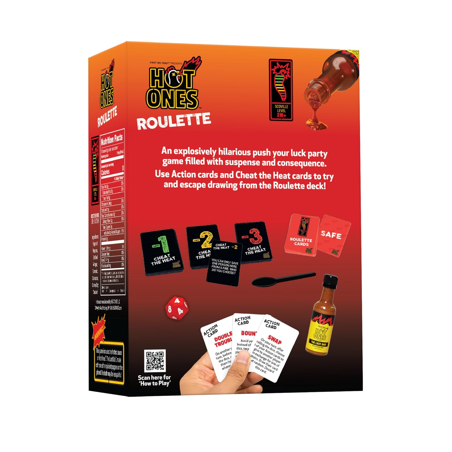 Wilder Hot Ones Roulette – Hot Sauce Included – A Push Your Luck Party Game