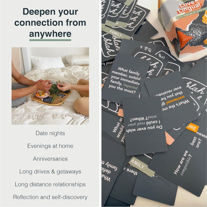 FLUYTCO Love Lingual Couples Card Game for Adults | Fun Couples Games for Date Night Ideas | Intimacy Card Game for Boyfriend and Girlfriend | Newlywed & Marriage Game for Couples to Reconnect