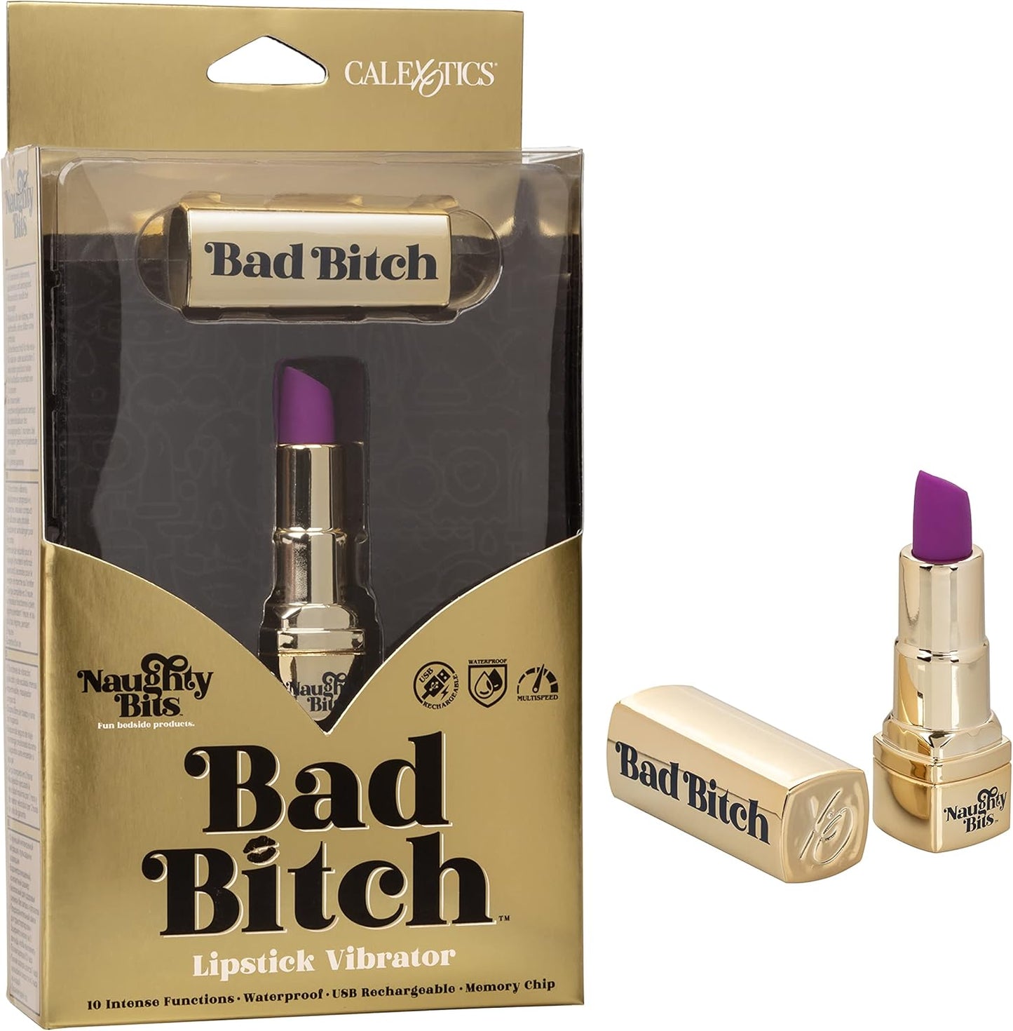 CalExotics SE-4410-00-3 Naughty Bits® Bad Bitch® Lipstick Vibrator