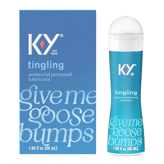 K-Y Tingling Water Based Lube, Sensorial Personal Lubricant, 1.69 fl oz