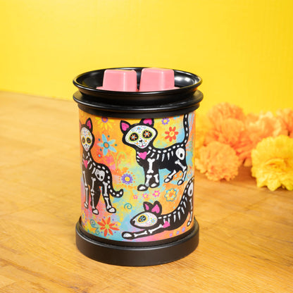 Scentsationals Day of The Dead Collection - Scented Wax Cube Warmer - Wax Fragrance Melter - Skull Wickless Electronic Home Air Freshener Gift (Dia de Los Muertos)