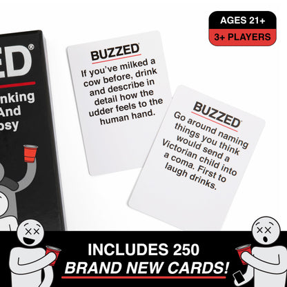 Buzzed Expansion Pack #1 - The Drinking Game That Will Get You & Your Friends Tipsy - Pool Party Games, Summer Party Games