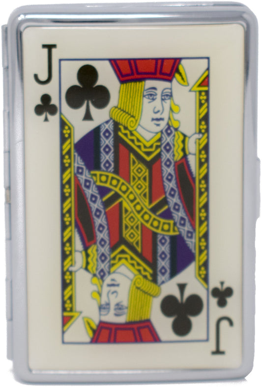 Compact (16 100s) Metal-Plated Cigarette Case & Stash Box (Ace of Spades)