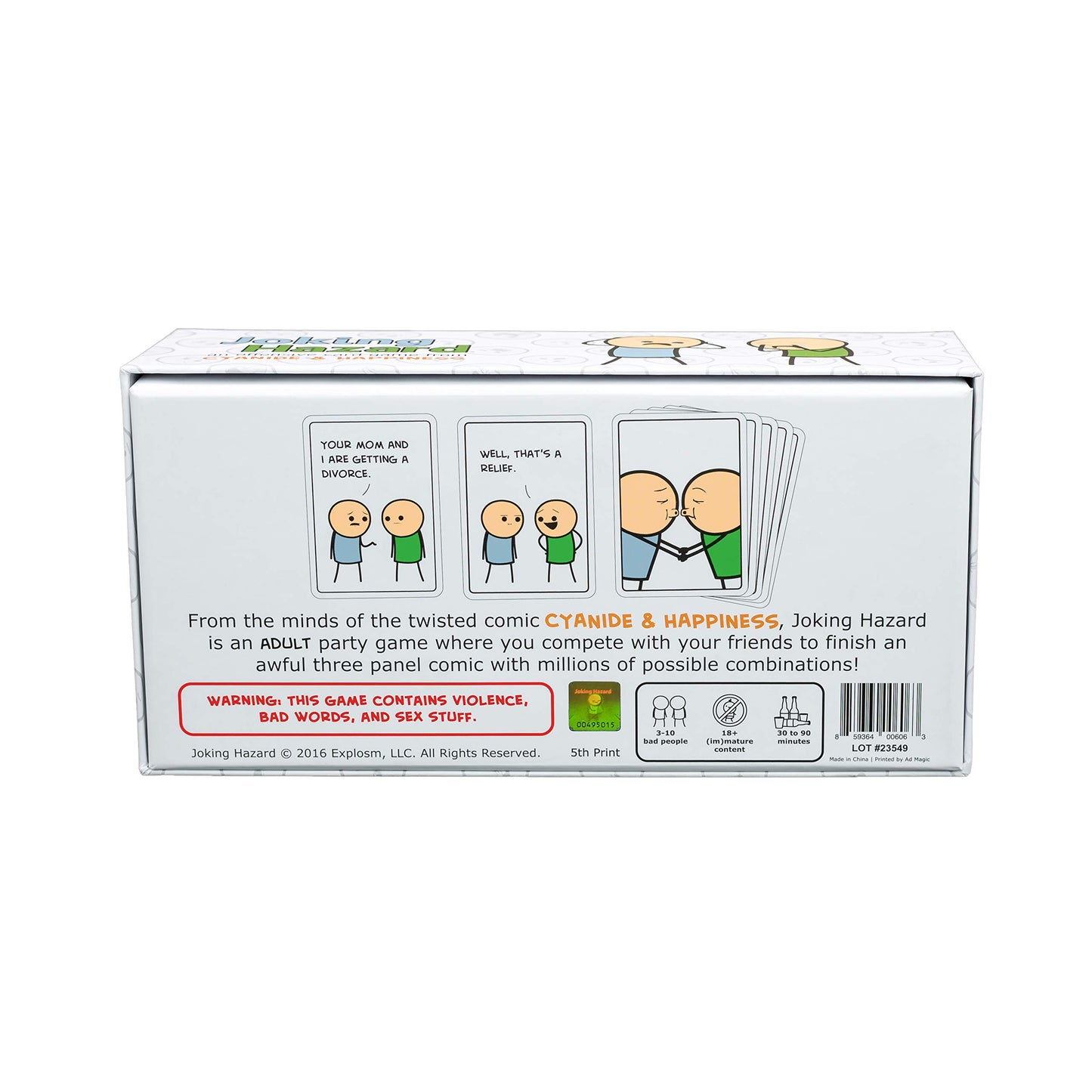 Joking Hazard by Cyanide & Happiness - a funny comic building party game for 3-10 players, great for game night