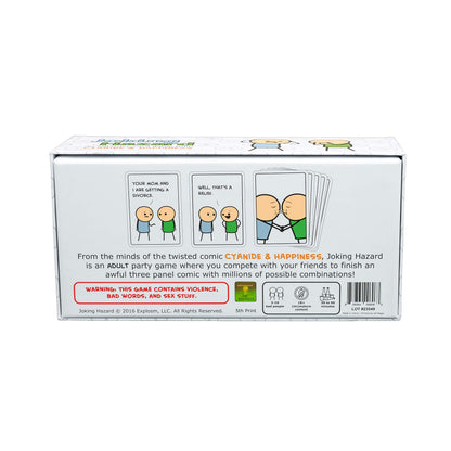 Joking Hazard by Cyanide & Happiness - a funny comic building party game for 3-10 players, great for game night