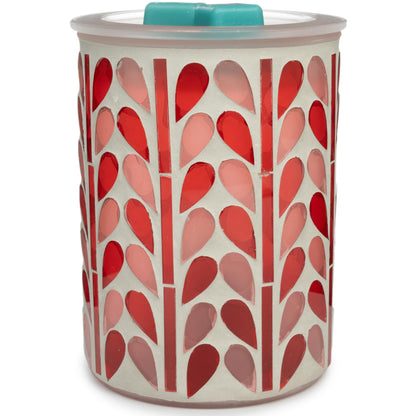 Scentsationals Mosaic Collection - Garden Delight - Scented Wax Warmer - Fragrance Wax Cube Melter & Burner - Electric Home Air Freshener Art Gift