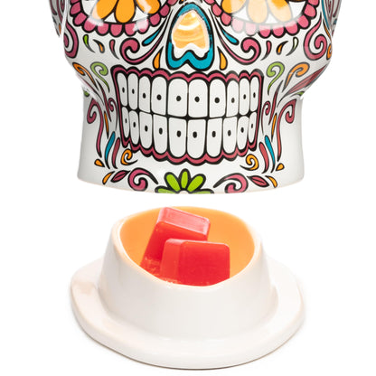 Scentsationals Day of The Dead Collection - Scented Wax Cube Warmer - Wax Fragrance Melter - Skull Wickless Electronic Home Air Freshener Gift (Dia de Los Muertos)