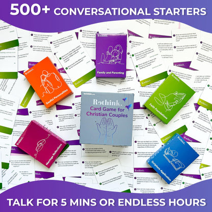 QUOKKA Conversation Cards Game - Christian Couples Edition | Original Version | Religious Gift | Relationship Connection - Great Board Game for Married Husband & Wife