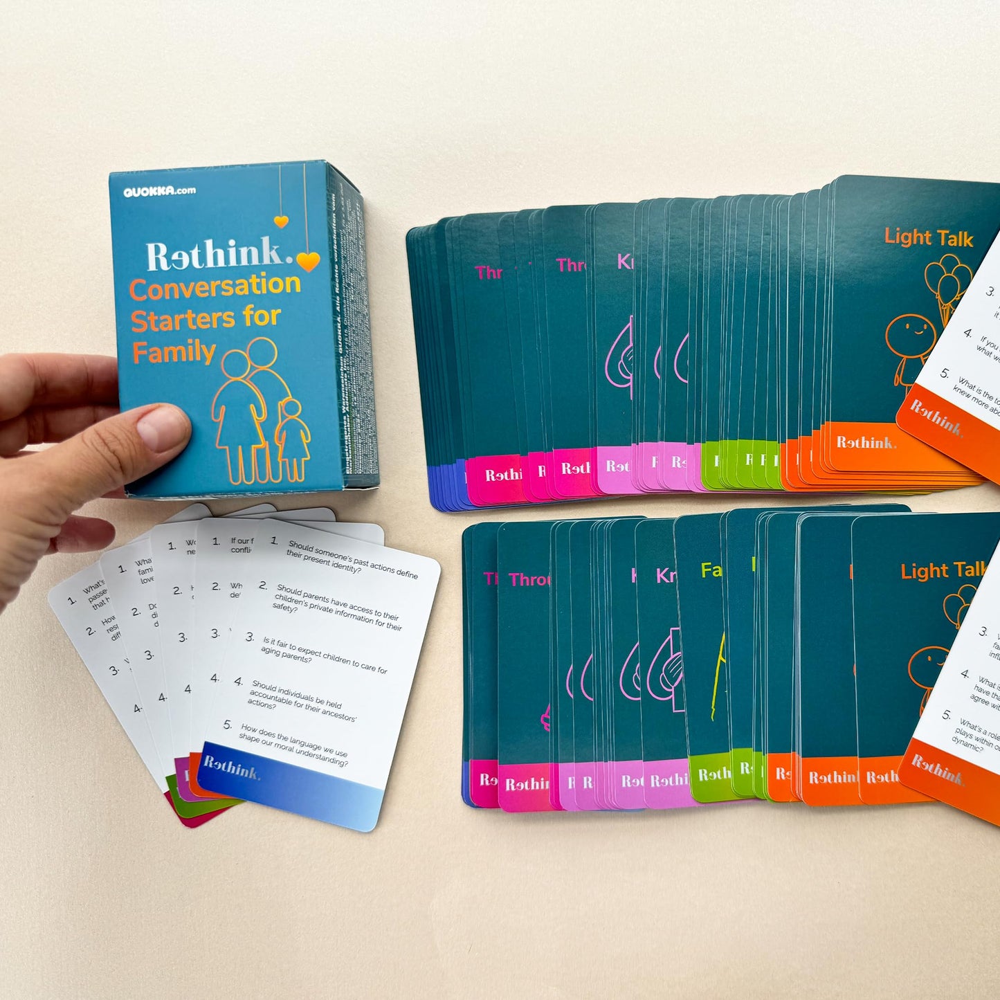 QUOKKA Conversation Cards Game - Christian Couples Edition | Original Version | Religious Gift | Relationship Connection - Great Board Game for Married Husband & Wife