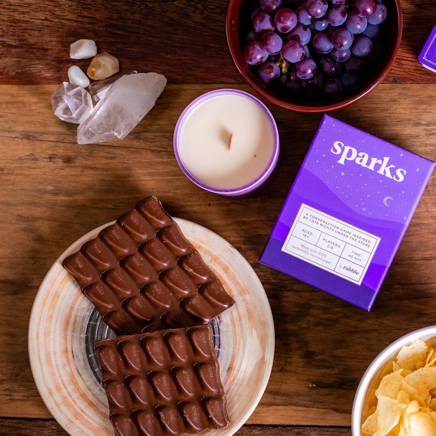 Sparks - A Conversation Game Inspired by The Stars | 2-8 Players, Conversation Cards for Couples, Friends, Family - Card Games for Couples and Adults