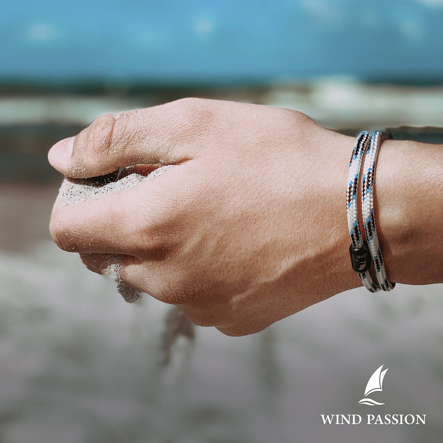 Wind Passion - Black Paracord Men’s Bracelet, Durable Rope Wristband for Men, Versatile Pulseras Para Hombres - Waterproof, Magnetic Clasp, Ideal for Outdoor & Fashion