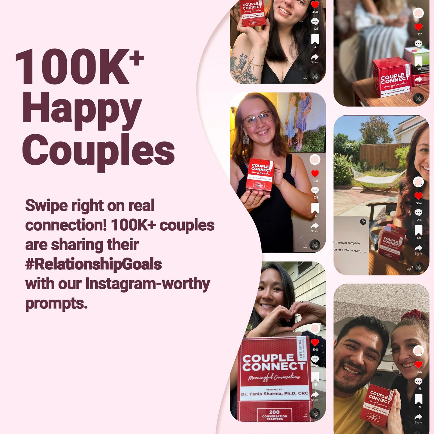 Couples Games for Married Couples - Fun Stay-at-Home Date Night, Romantic Gift for Anniversaries, Birthdays, Wife, Husband - Age 30+, 2 Players (Newlyweds - 400 Cards)