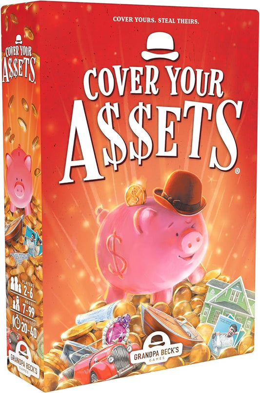 Grandpa Beck's Games Cover Your Assets Card Game | from The Creators of Skull King | Easy to Learn and Outrageously Fun for Kids, Teens, & Adults | 2-6 Players Ages 7+